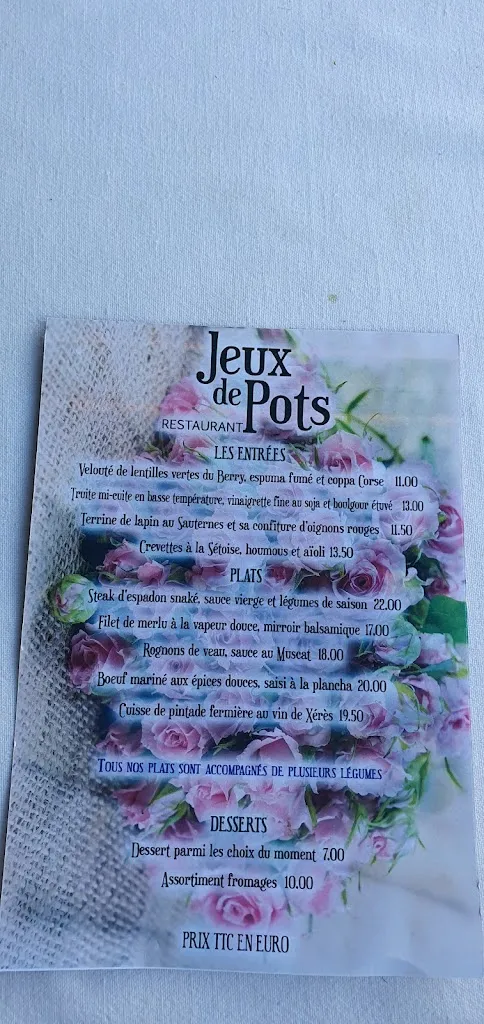 Menu_Restaurant Jeux de Pots_Verteuil-sur-Charente_image_1