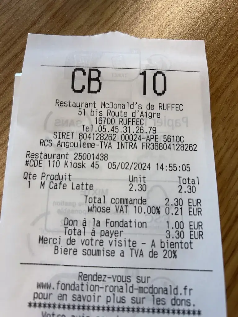 Anthony J Killeen_McDonald's_Ruffec_review