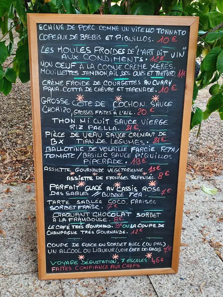 Menu_Hôtel Restaurant L'Art Dit Vin_Saint-Aigulin_image_4