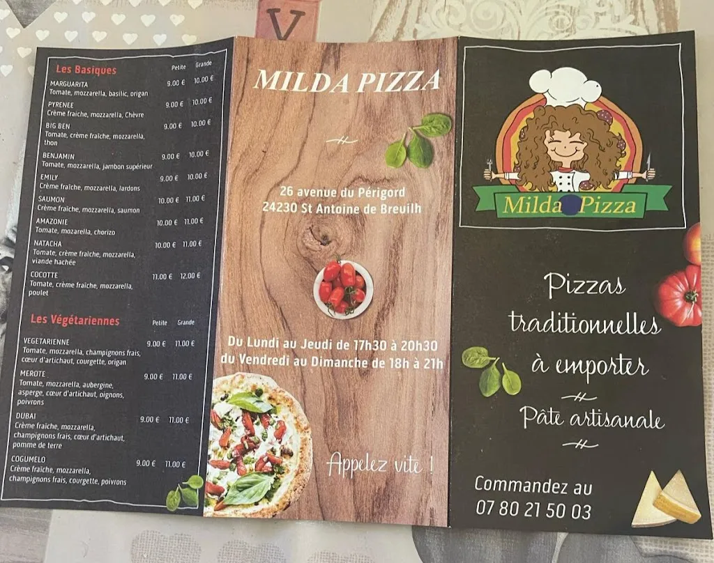 Menu_Milda Pizza_Saint-Antoine-de-Breuilh_image_1