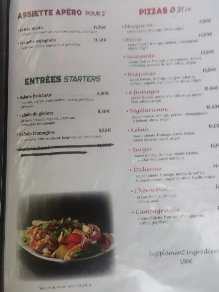 Menu_Bar Restaurant de la Plage_Aulaye-Puymangou_image_1