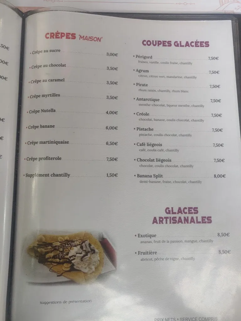 Menu_Bar Restaurant de la Plage_Aulaye-Puymangou_image_2