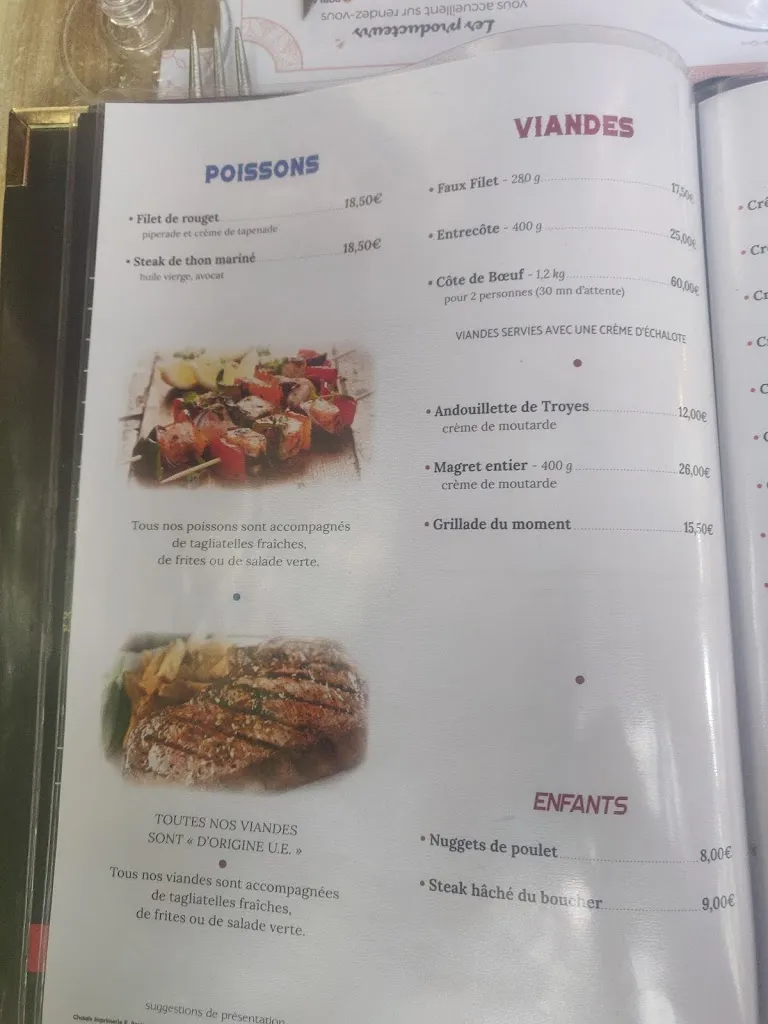 Menu_Bar Restaurant de la Plage_Aulaye-Puymangou_image_3