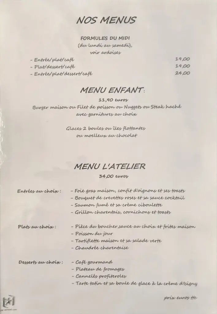 Menu_Restaurant l’Atelier_Royan_immagine_2