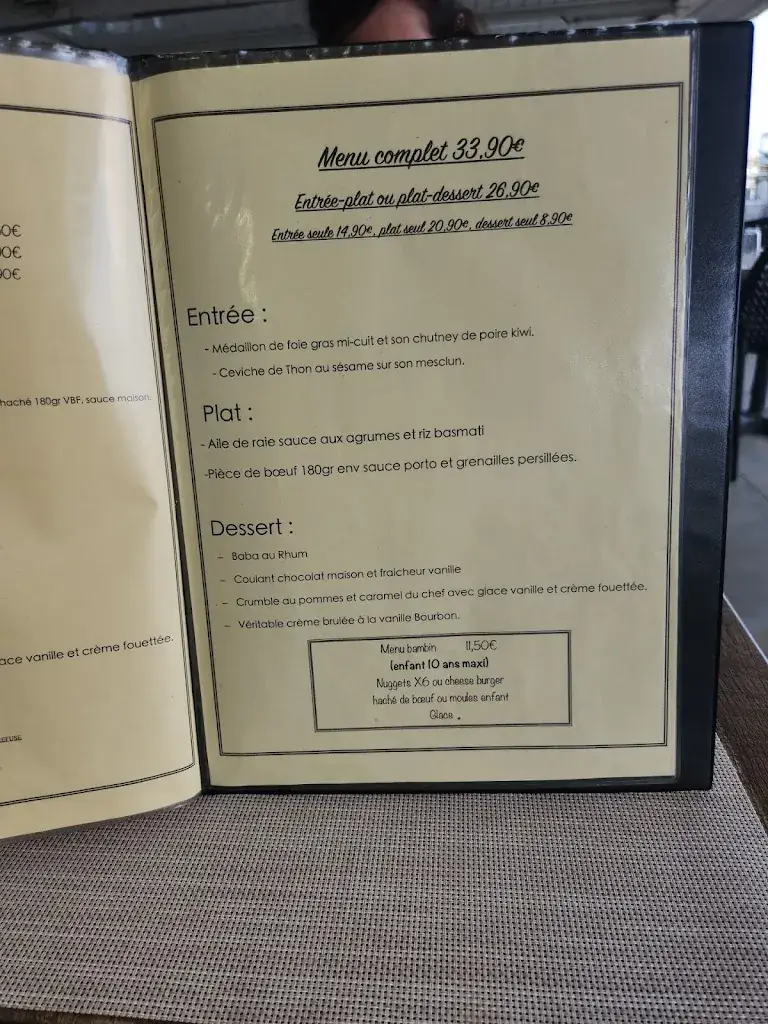 Menü_L'inattendu Restaurant Royan_Royan_Bild_4