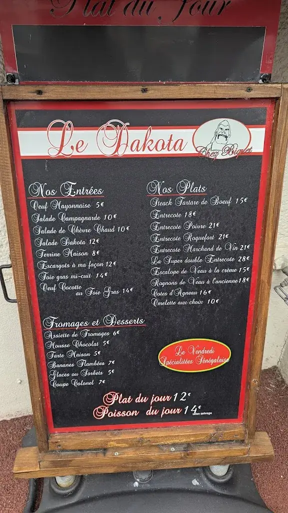 Menu_Le Dakota_Royan_immagine_1