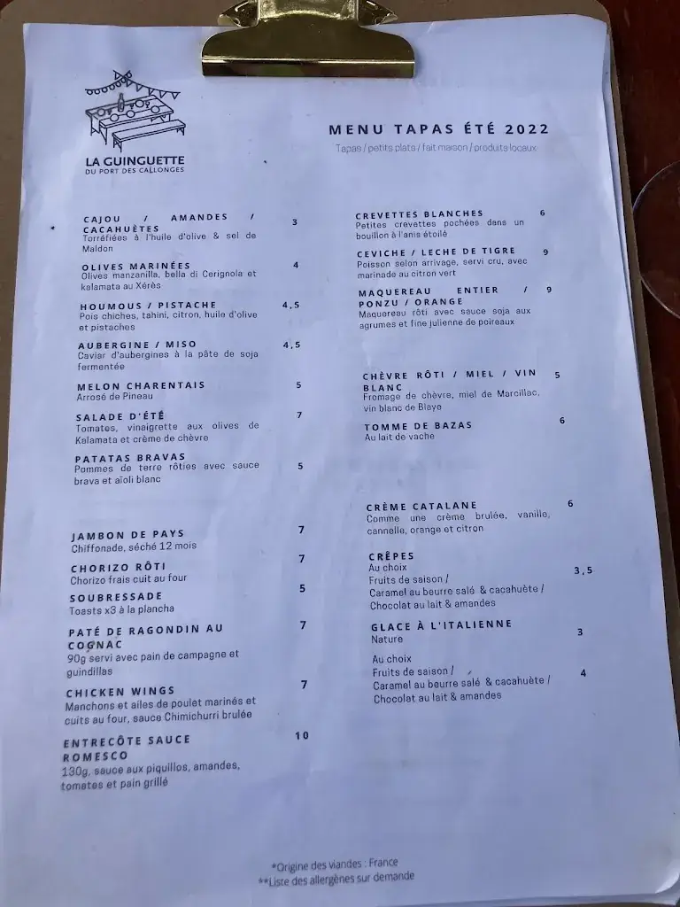 Menu_Guinguette Port Des Callonges_Saint-Ciers-sur-Gironde_image_2