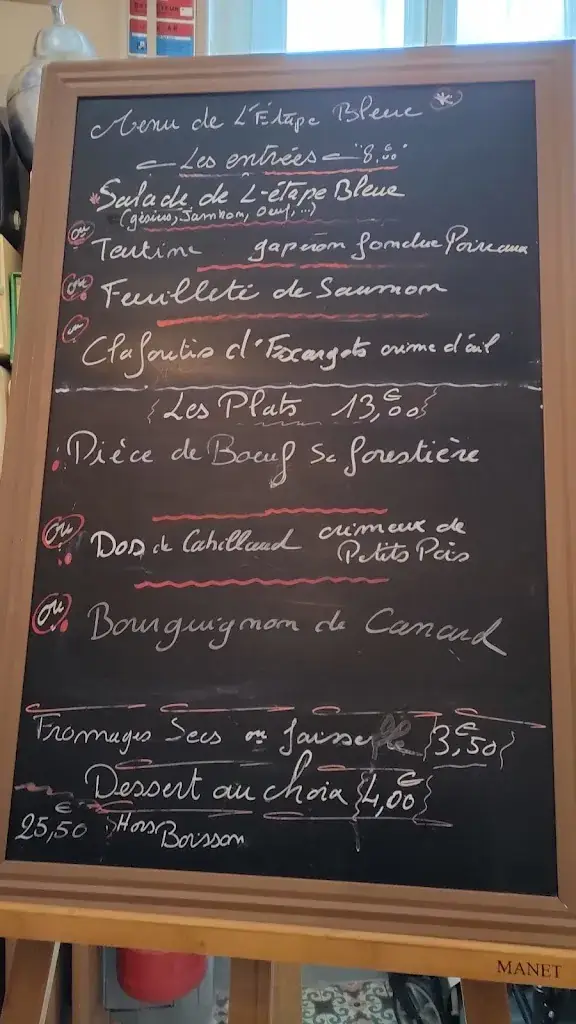 Menu_L'Etape Bleue Restaurant_Saint-Prix_image_4