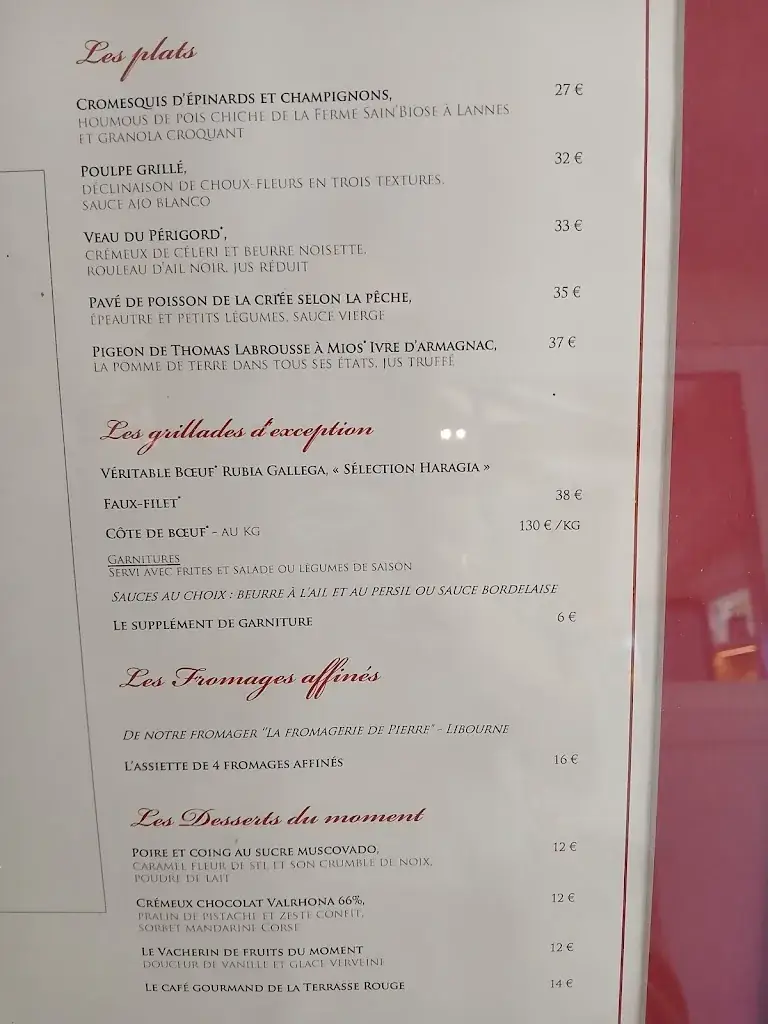 Menu_La Terrasse Rouge_Saint-Émilion_image_1