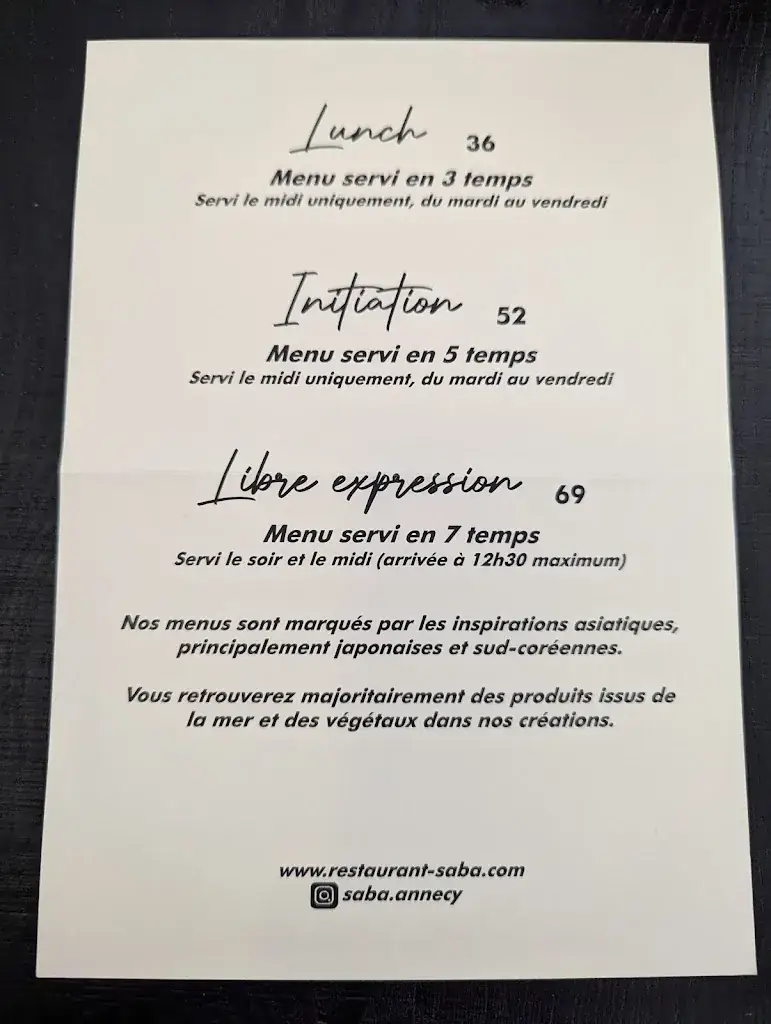 Menu_Saba restaurant_Annecy_image_1