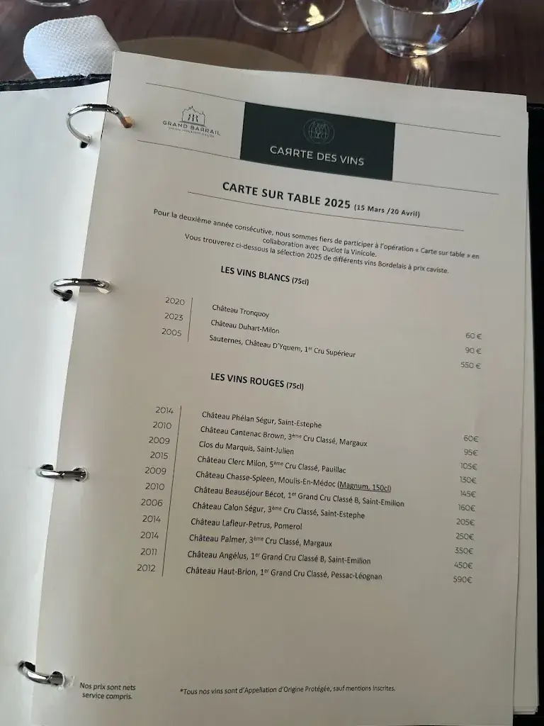 Menu_Restaurant du Grand Barrail_Saint-Émilion_image_3