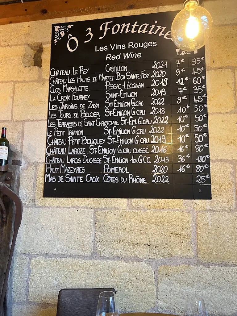 Menu_Ô 3 fontaines_Saint-Émilion_image_1