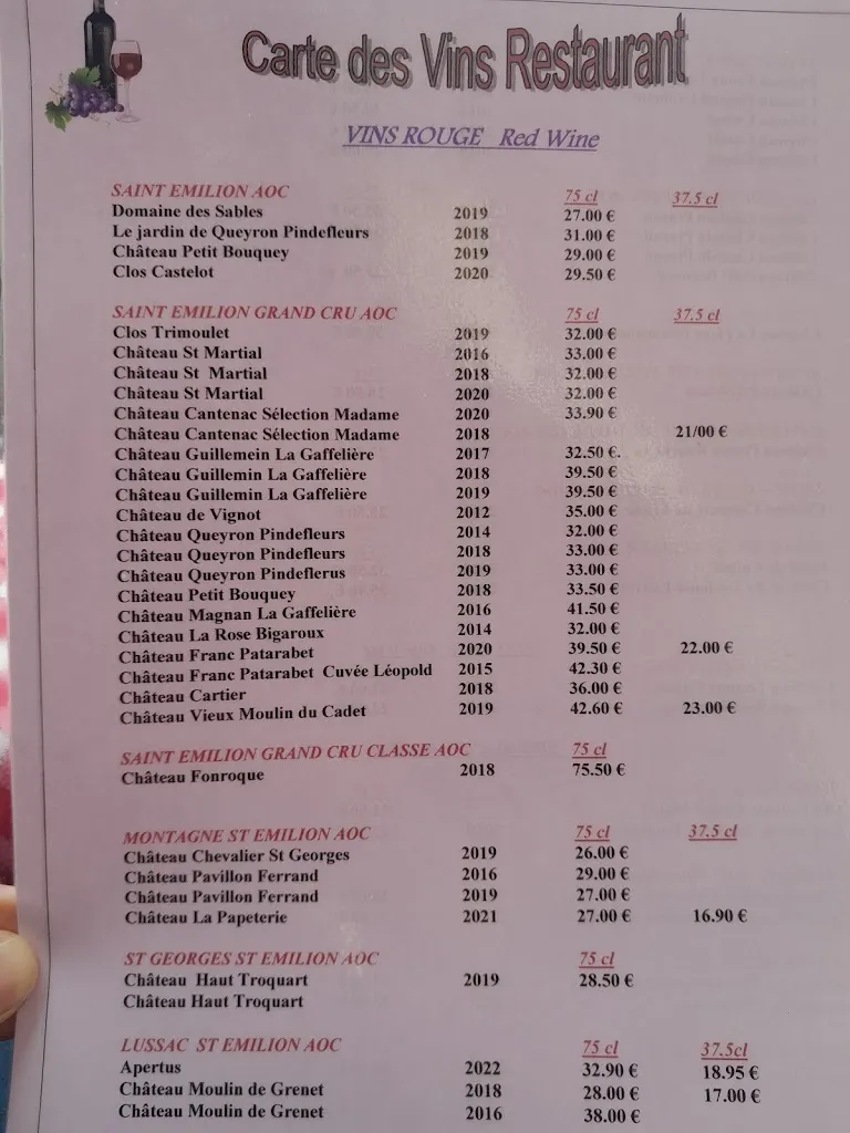 Menu_Le Mediéval_Saint-Émilion_image_2