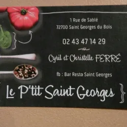 Menu_Restaurant le p'tit St Georges_Saint-Georges-du-Bois_image_2