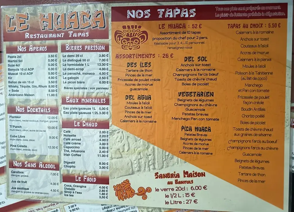Menu_Le Huaca_Saint-Cyprien_image_1