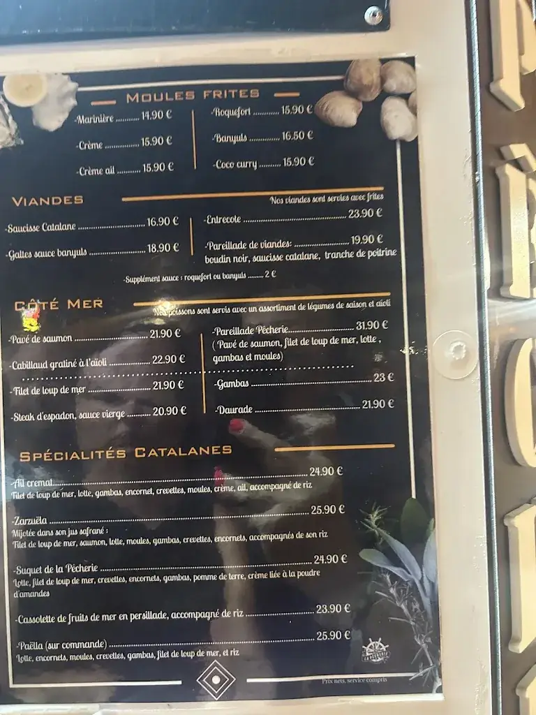 Menu_La Pêcherie SARL_Saint-Cyprien_image_2