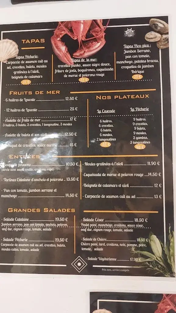 Menu_La Pêcherie SARL_Saint-Cyprien_image_3