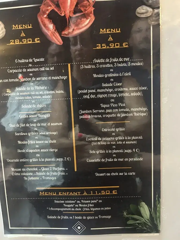 Menu_La Pêcherie SARL_Saint-Cyprien_image_4