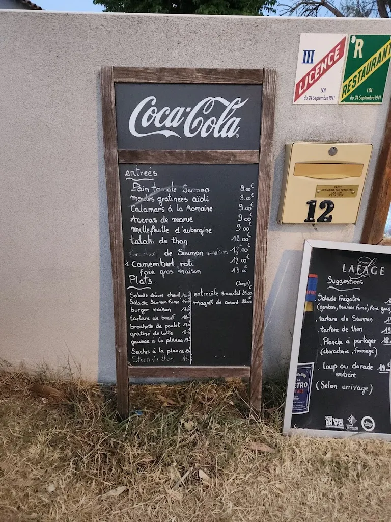 Menu_Restaurant Les Frégates_Saint-Cyprien_image_2