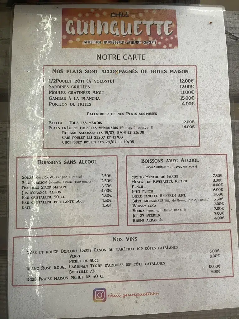 Menu_CHILL Guinguette_Saint-Cyprien_immagine_1