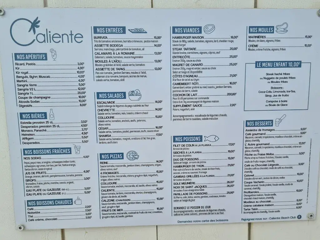 Menü_Le Caliente_Saint-Cyprien_Bild_2