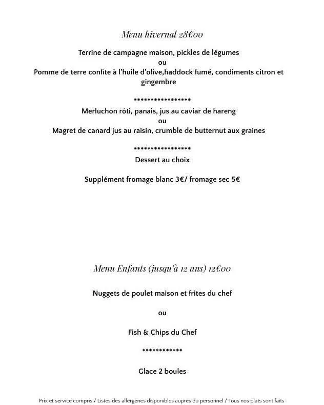Menu_Restaurant Le Feugerolles_Chambon-Feugerolles_immagine_2
