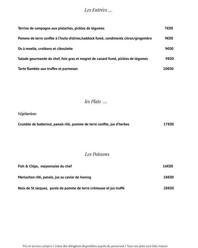Menu_Restaurant Le Feugerolles_Chambon-Feugerolles_immagine_3