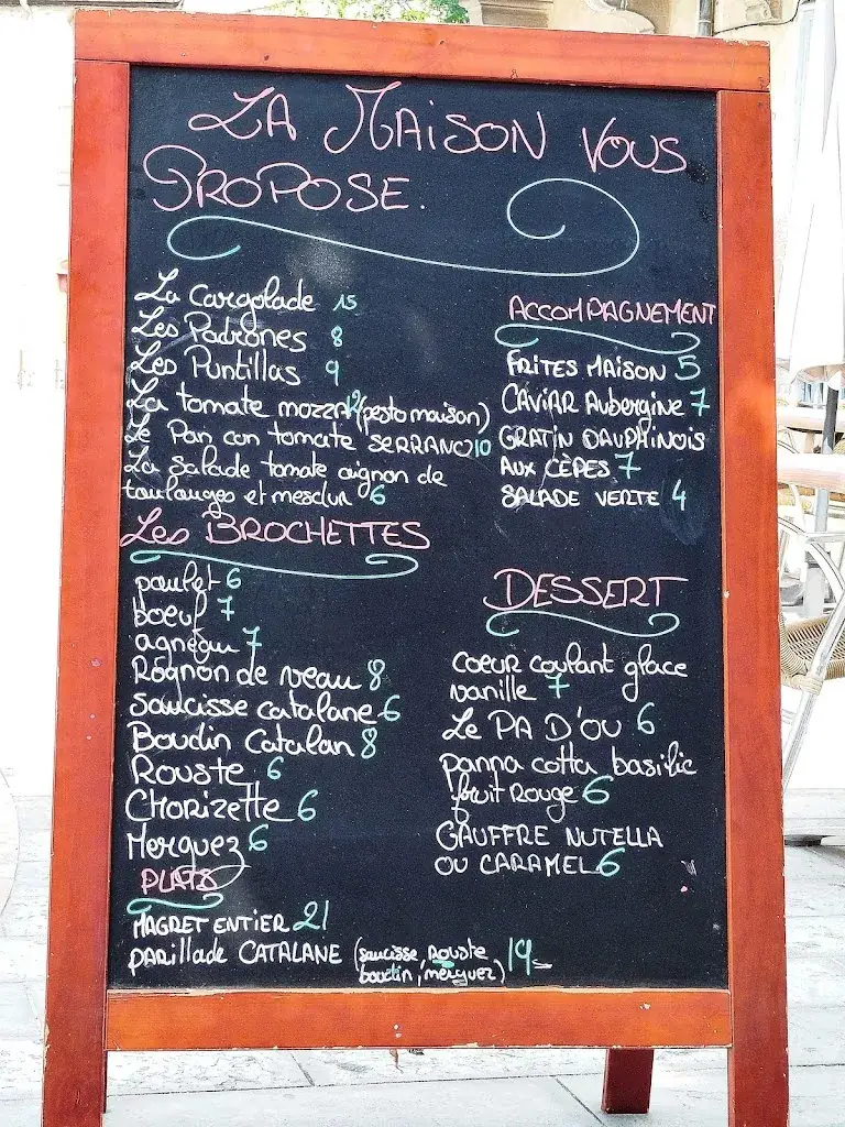 Menu_La Maison_Saint-Cyprien_image_1