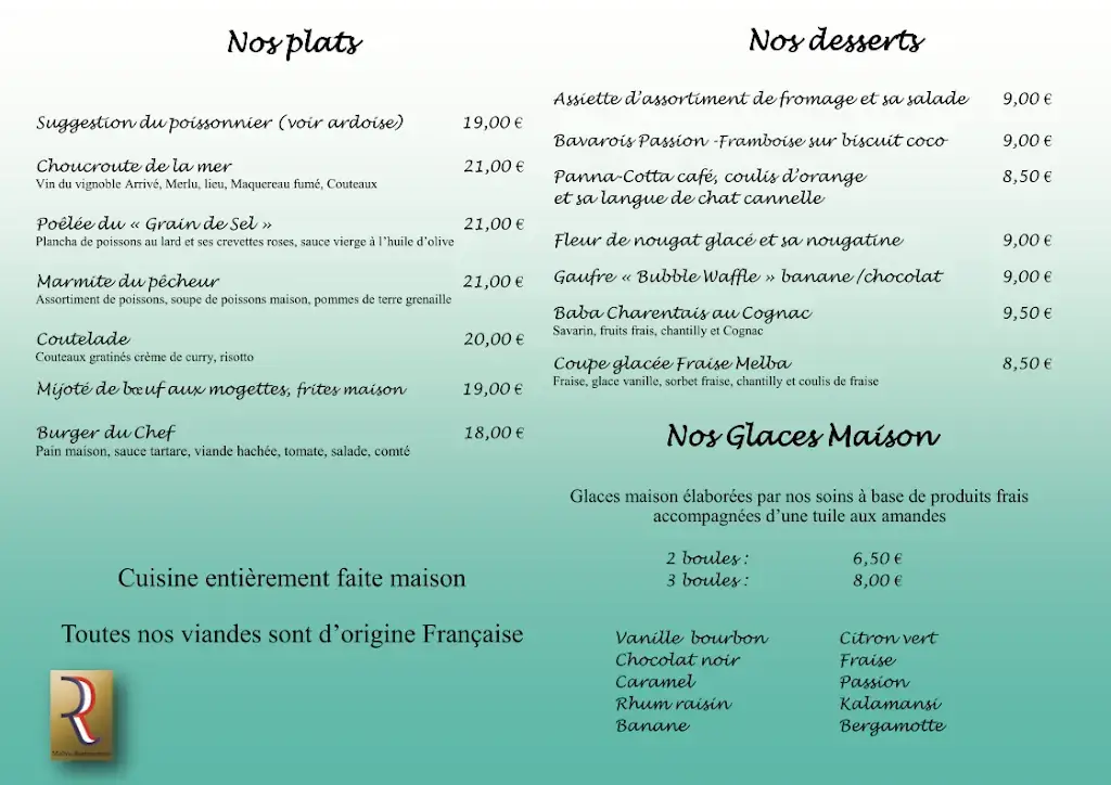 Menu_O Grain de Sel_Saint-Georges-de-Didonne_image_1