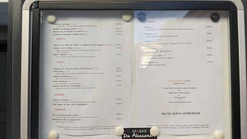 Menu_SPAGHO DA ALESSANDRO_Saint-Georges-de-Didonne_image_4