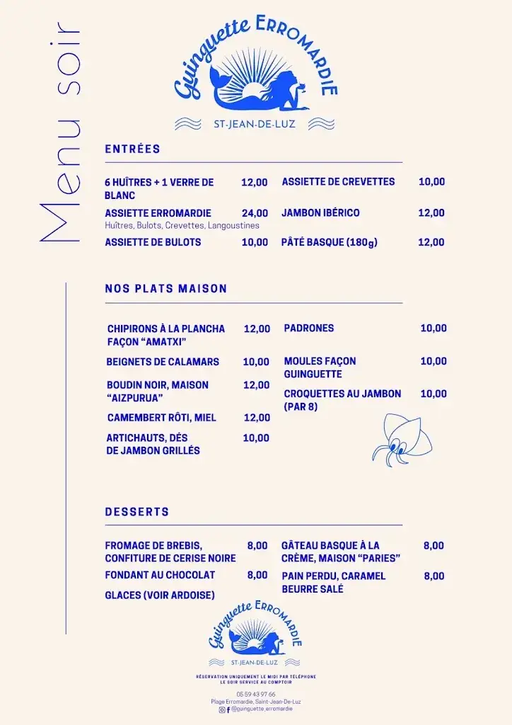 Menu_Guinguette Erromardie_Saint-Jean-de-Luz_image_2