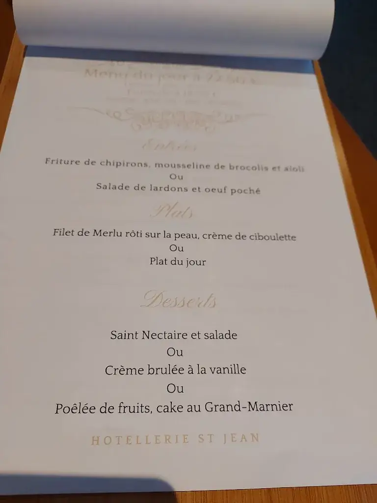 Menu_Hôtellerie Saint Jean_Saint-Jean-de-Thouars_image_2