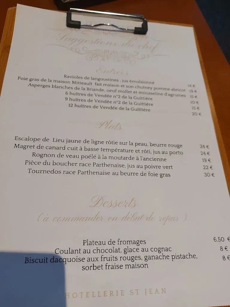 Menu_Hôtellerie Saint Jean_Saint-Jean-de-Thouars_image_3