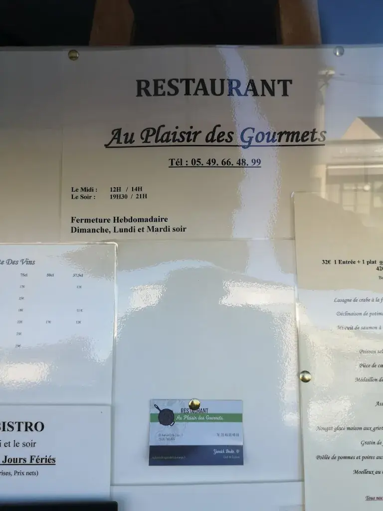 Menu_Au Plaisir des Gourmets_Thouars_image_2