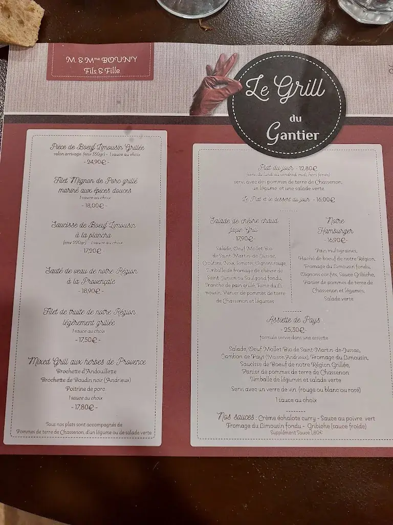 Menu_Le Grill du Gantier_Saint-Junien_immagine_2
