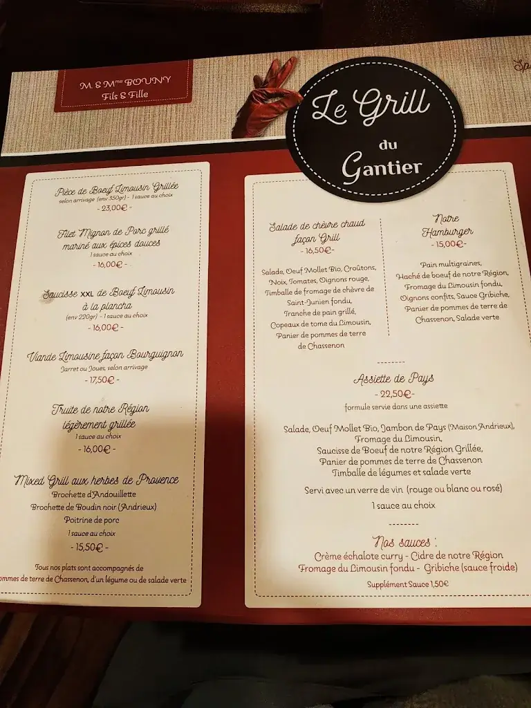 Menu_Le Grill du Gantier_Saint-Junien_immagine_4