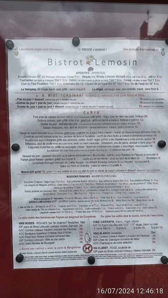 Menu_Le Bistrôt Limousin_Saint-Junien_image_1