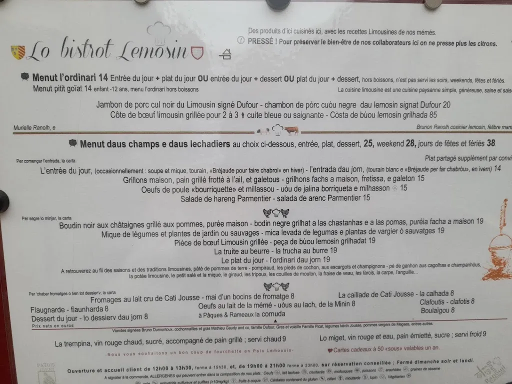 Menu_Le Bistrôt Limousin_Saint-Junien_image_3