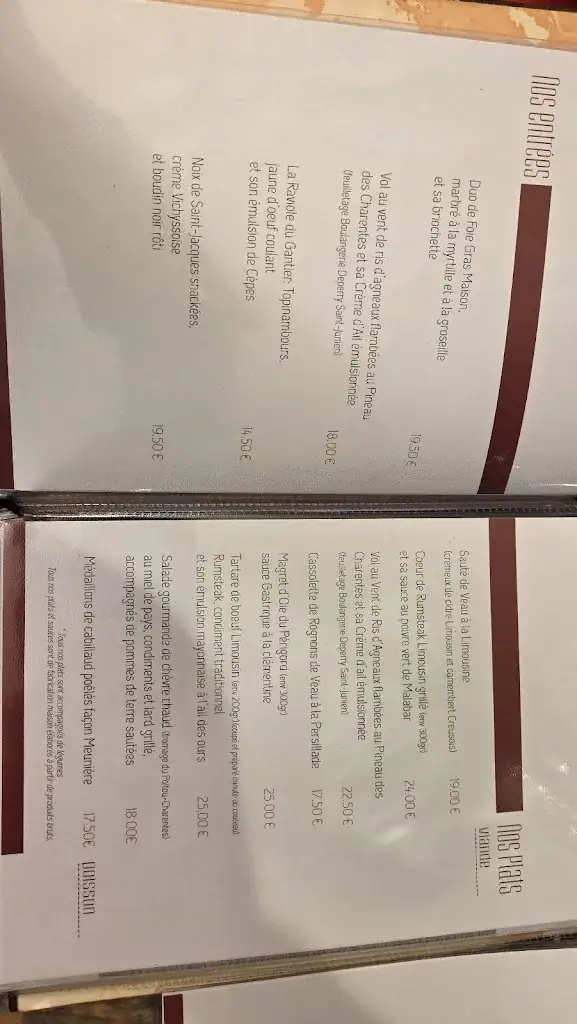 Menu_La Table du Gantier_Saint-Junien_image_3