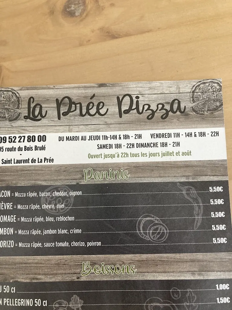 Menu_La Prée Pizza_Saint-Laurent-de-la-Prée_image_3
