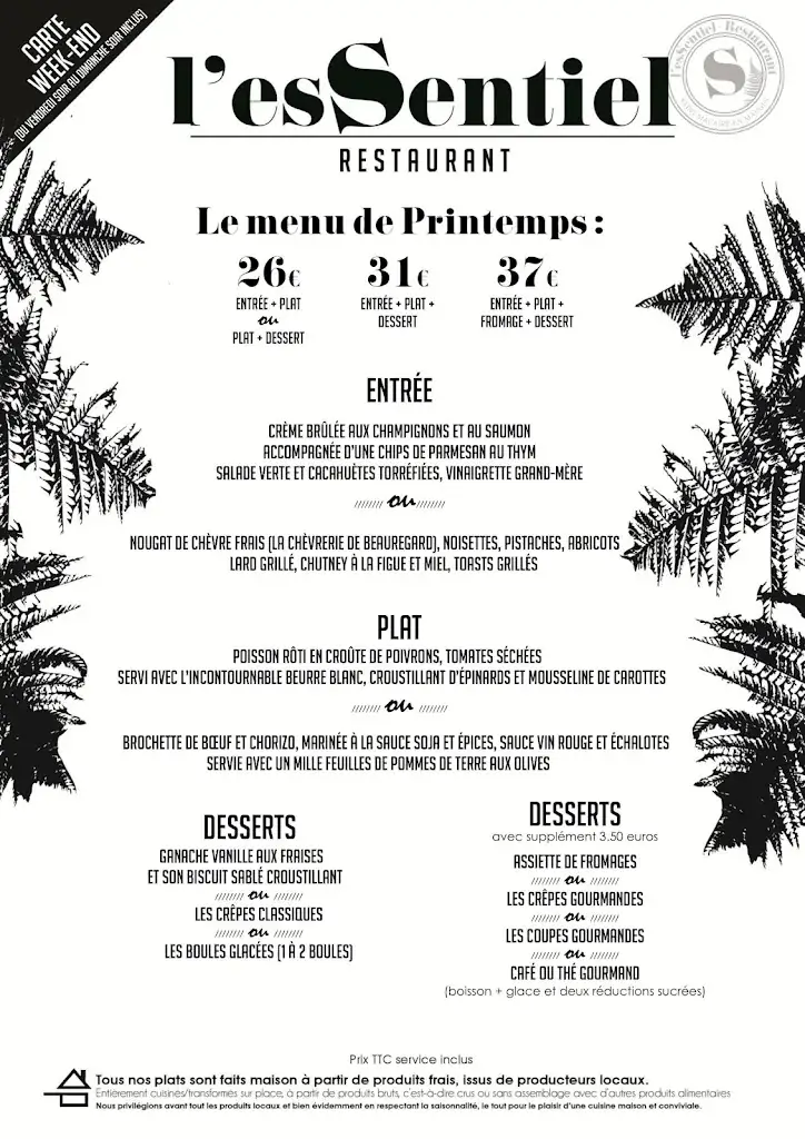 Menu_l'EsSentiel Restaurant_Sèvremoine_image_2