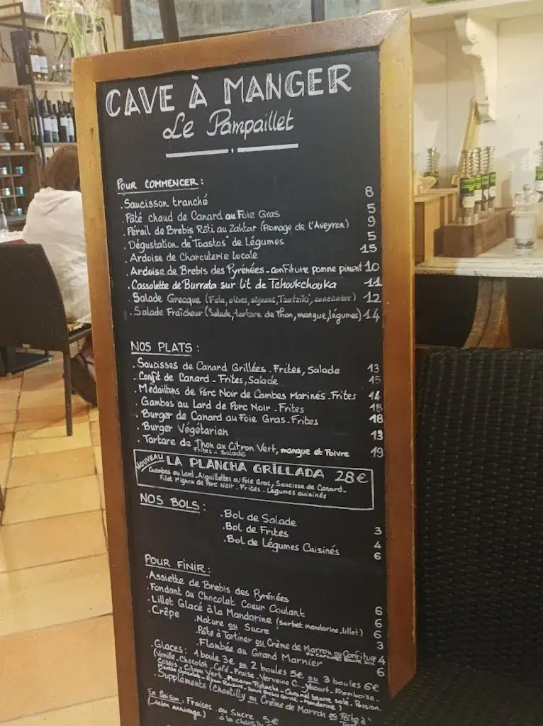 Menu_Restaurant Le Pampaillet_Saint-Macaire_image_2