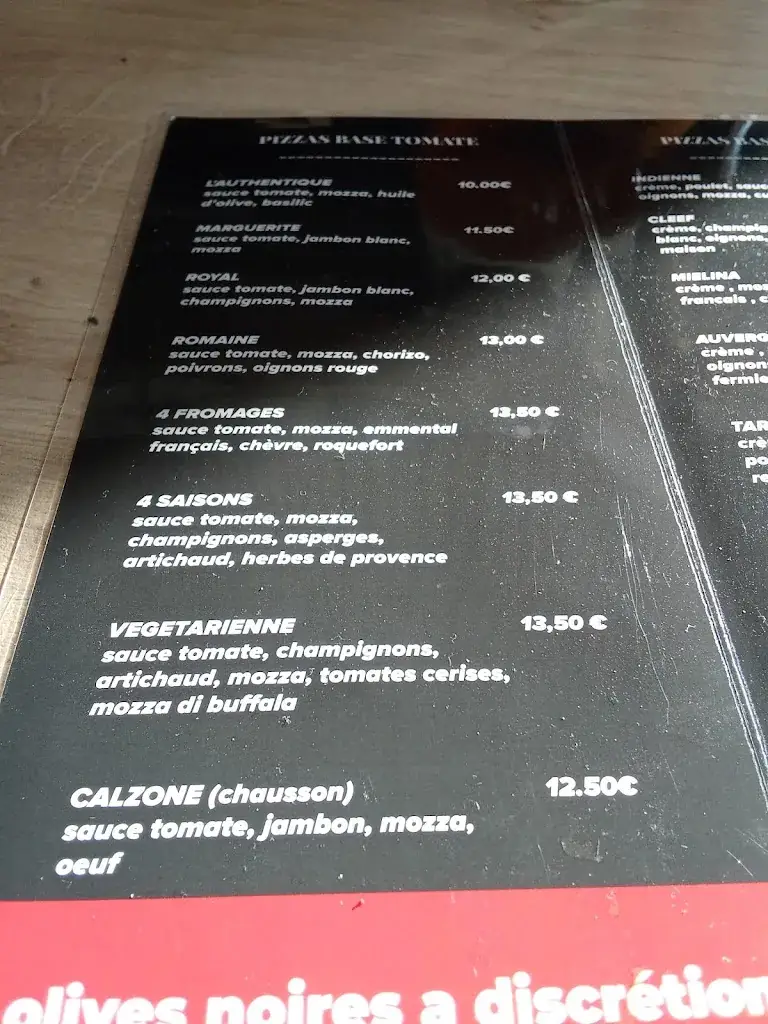 Menu_Le pizzaiolo_Saint-Léonard-de-Noblat_immagine_4