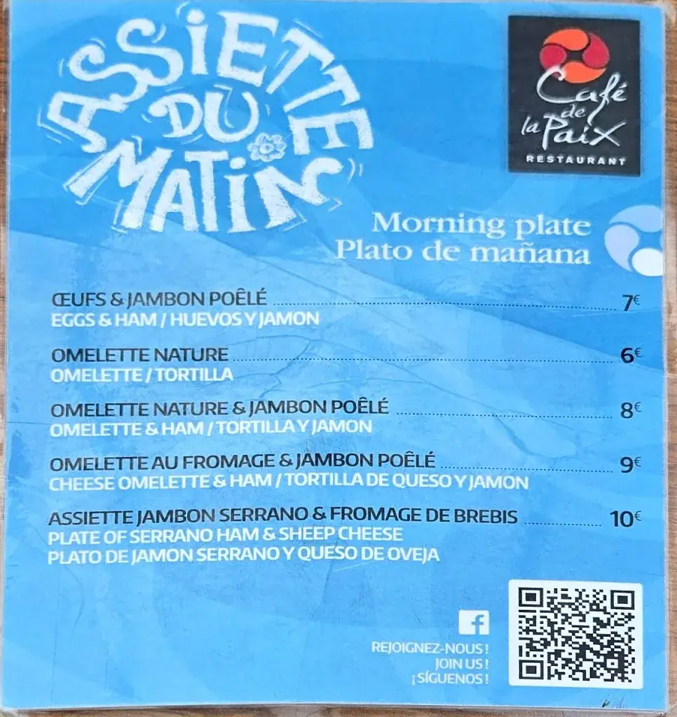Menu_Café de la Paix_Saint-Jean-Pied-de-Port_image_1
