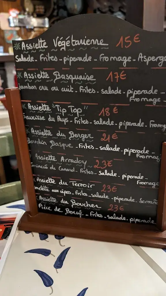 Menu_Restaurant La Vieille Auberge - Chez Dédé_Saint-Jean-Pied-de-Port_image_4