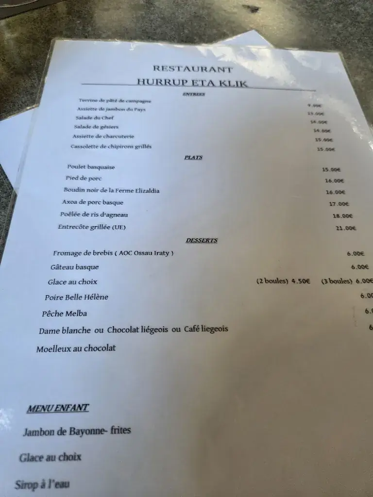 Menu_Restaurant Cidrerie Hurrup Eta Klik_Saint-Jean-Pied-de-Port_image_2