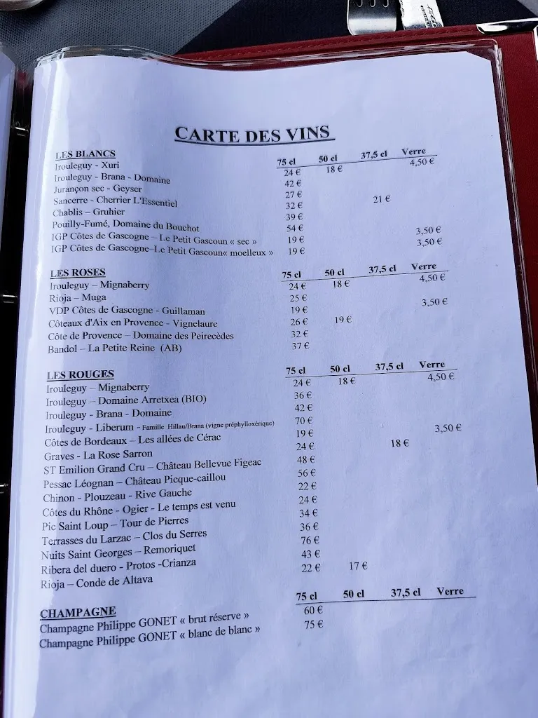 Menu_Le Relais de la Nive_Saint-Jean-Pied-de-Port_image_3