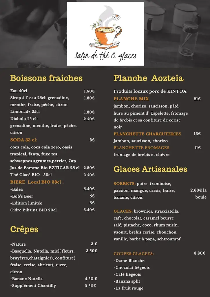 Menu_Le Patio_Saint-Jean-Pied-de-Port_immagine_1