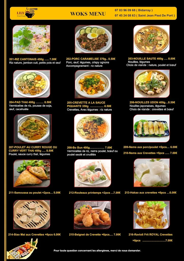 Menu_Lily woks & sushis- Saint Jean Pied De Port_Saint-Jean-Pied-de-Port_image_3
