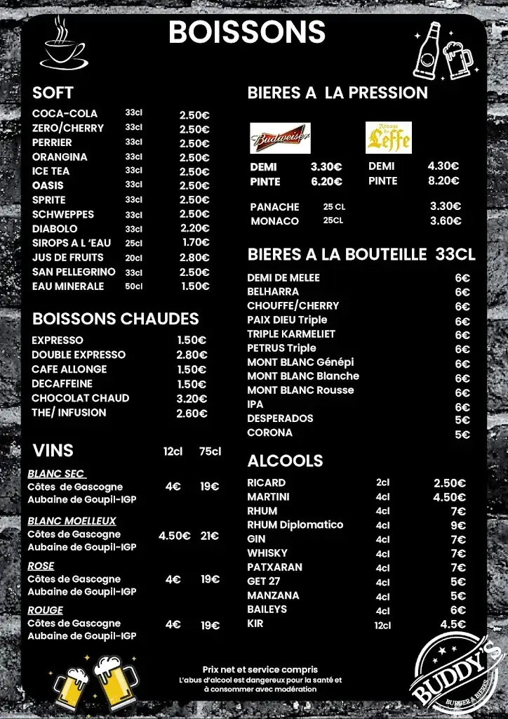 Menu_BUDDY'S_Saint-Martin-de-Seignanx_image_1